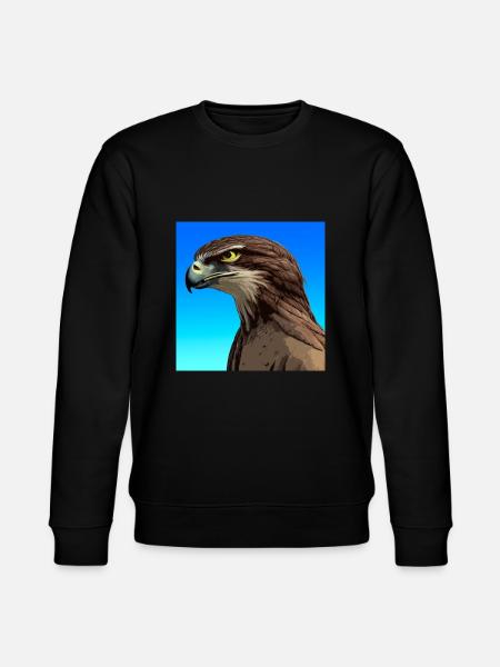 Eagle, Alcon, illustration - Stanley/Stella CHANGER Unisex Organic Sweatshirt - black