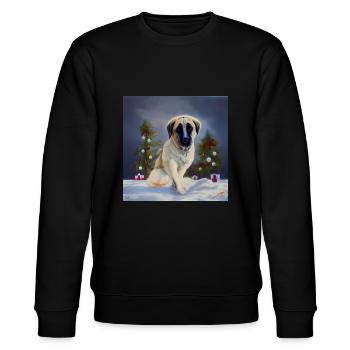 Kangal Weihnachten - Weihnachten Kangal - Stanley/Stella Unisex Bio-Sweatshirt CHANGER  - Schwarz - Vorne - Nik (191cm) & Marisol (170cm)