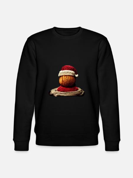 Stricken Weihnachten - Stricken - Stanley/Stella Unisex Bio-Sweatshirt CHANGER - Schwarz