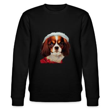 Cavalier King Charles Spaniel Noël - Sweat bio CHANGER Stanley/Stella Unisexe - noir - Devant - Nik (191cm) & Marisol (170cm)