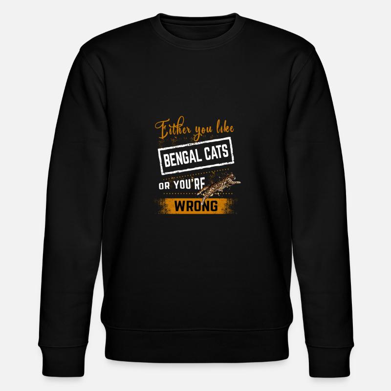 Like Bengalen - Stanley/Stella Unisex Bio-Sweatshirt CHANGER  - Schwarz