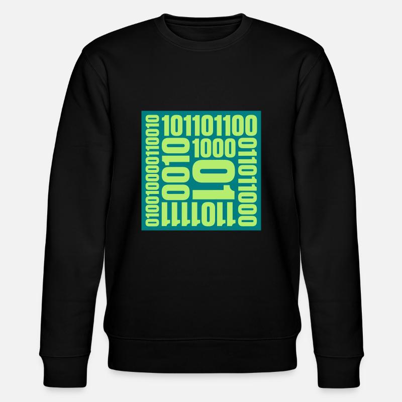 Binary Code Program Language - Stanley/Stella CHANGER Unisex Organic Sweatshirt - black