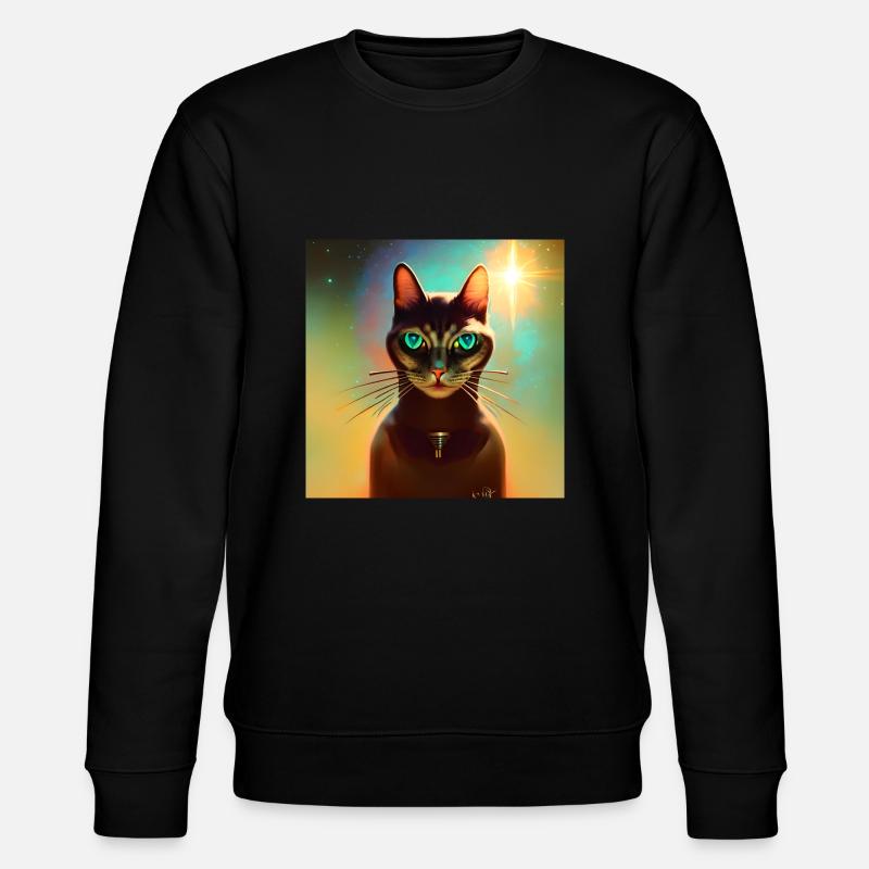 Le chat de l’univers - Sweat bio CHANGER Stanley/Stella Unisexe - noir