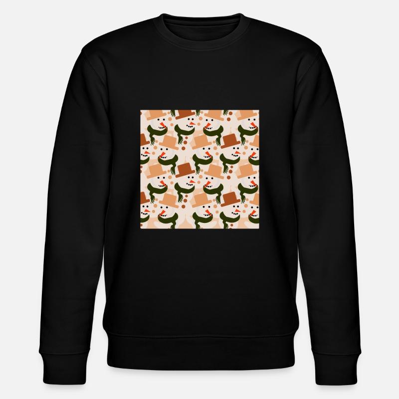 Schneemänner - Stanley/Stella Unisex Bio-Sweatshirt CHANGER  - Schwarz