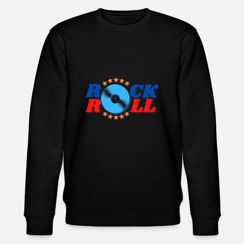 ROCK 'N' ROLL DISCO - Stanley/Stella Unisex Bio-Sweatshirt CHANGER  - Schwarz