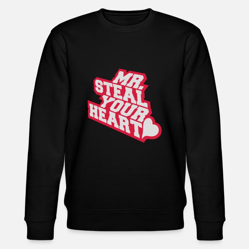 mr steal your heart - Stanley/Stella Unisex Bio-Sweatshirt CHANGER  - Schwarz