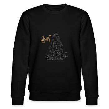 Hijabi - Stanley/Stella Unisex Bio-Sweatshirt CHANGER  - Schwarz - Vorne - Nik (191cm) & Marisol (170cm)