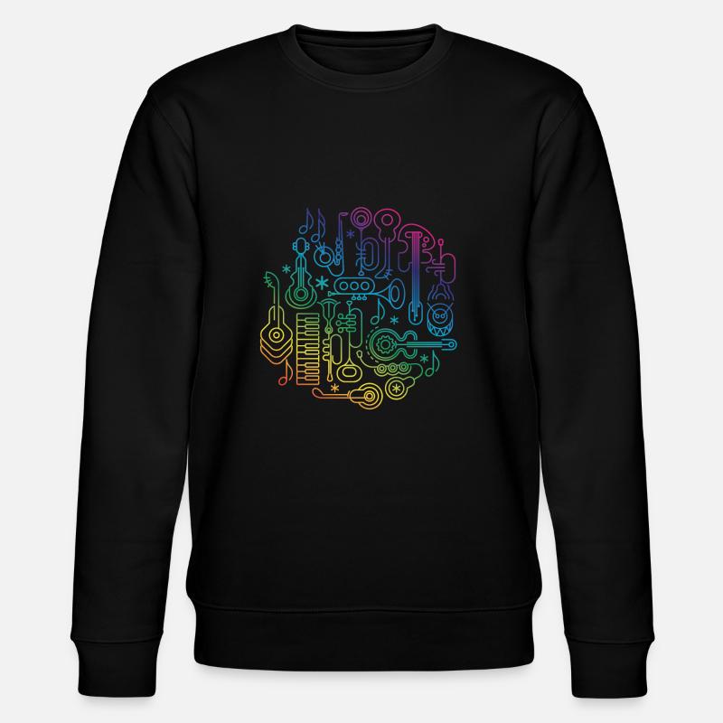 Musik Instrumente - Stanley/Stella Unisex Bio-Sweatshirt CHANGER  - Schwarz