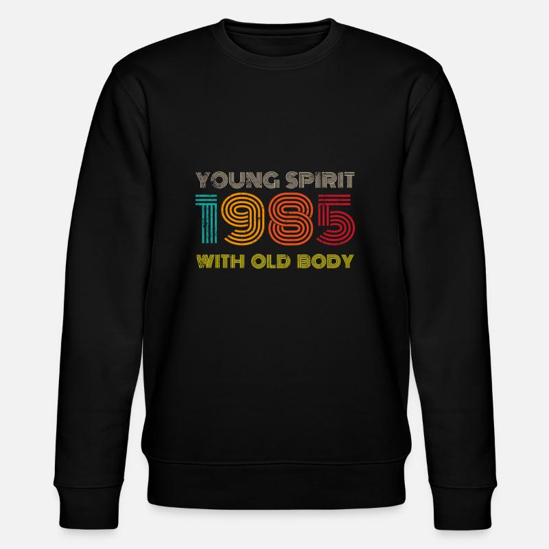 38e anniversaire 1985 - Sweat bio CHANGER Stanley/Stella Unisexe - noir
