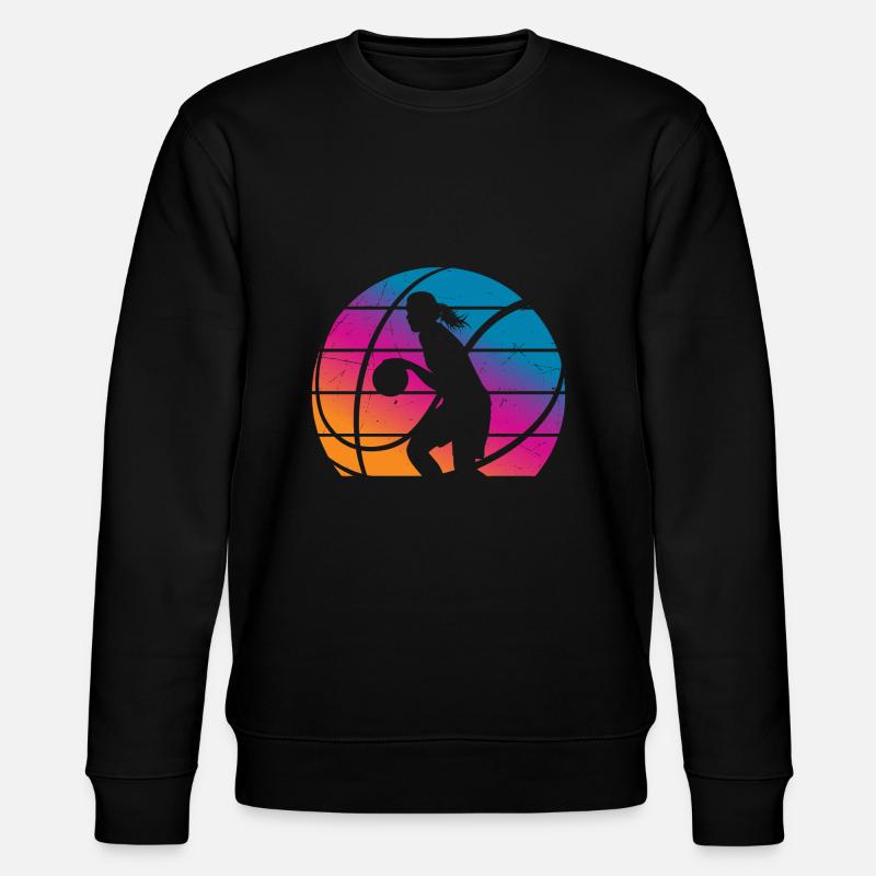 Basketball Mädchen Frau - Stanley/Stella Unisex Bio-Sweatshirt CHANGER  - Schwarz