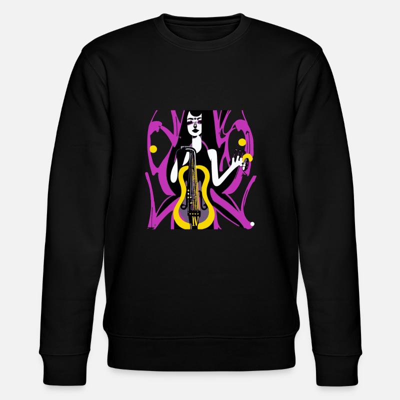 Musik Mädchen - Stanley/Stella Unisex Bio-Sweatshirt CHANGER  - Schwarz