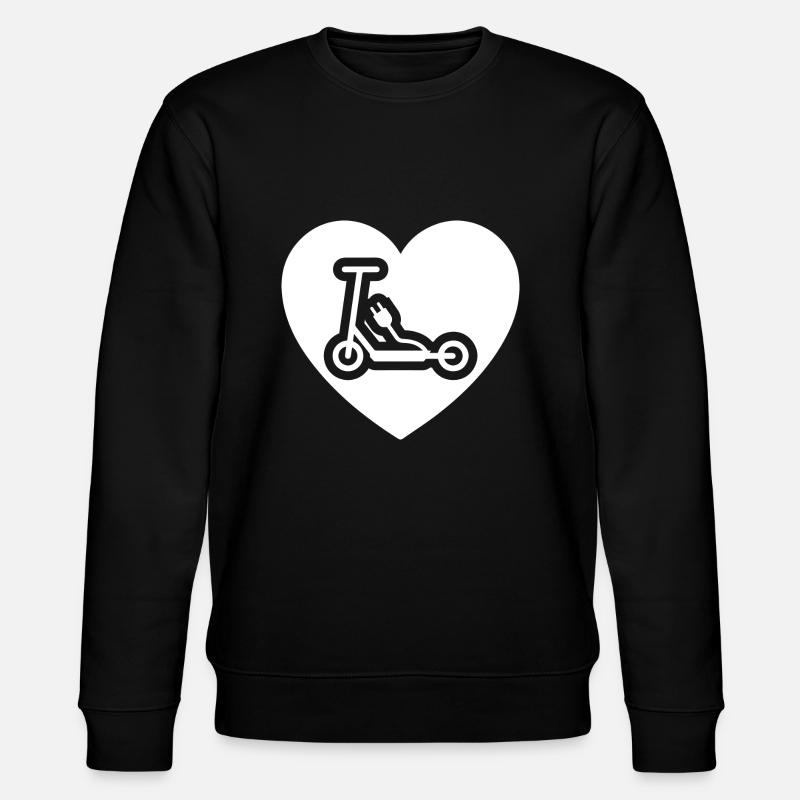 E-Scooter E-Roller Scooter - Stanley/Stella Unisex Bio-Sweatshirt CHANGER  - Schwarz