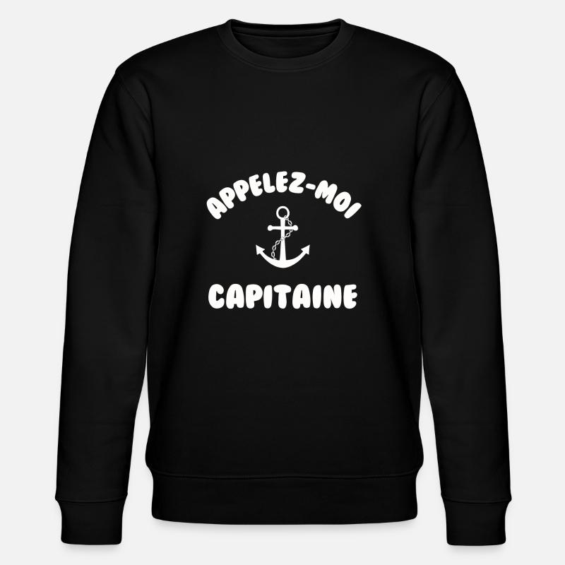 Appelez moi capitaine - Sweat bio CHANGER Stanley/Stella Unisexe - noir