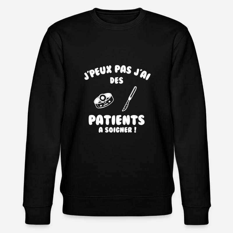 Patient à soigner - Sweat bio CHANGER Stanley/Stella Unisexe - noir