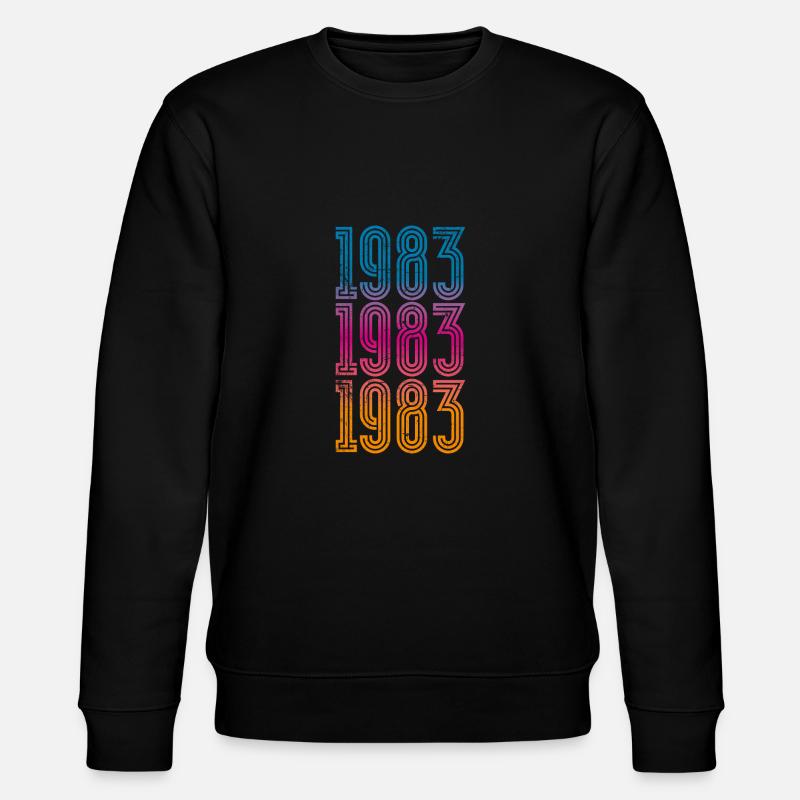 Millésime 1983 - Sweat bio CHANGER Stanley/Stella Unisexe - noir