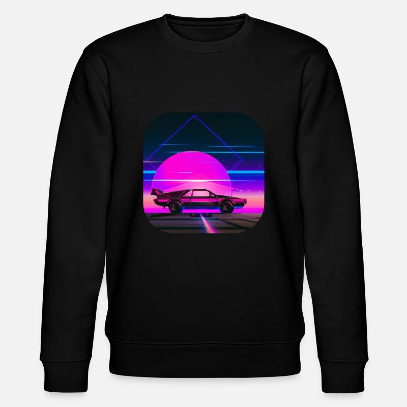 Retour aux années 80 | Synthwave - Sweat bio CHANGER Stanley/Stella Unisexe - noir