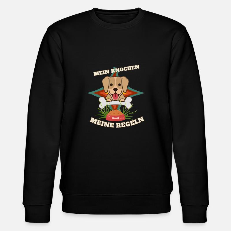 Verspielter kleiner Hund - Stanley/Stella Unisex Bio-Sweatshirt CHANGER  - Schwarz