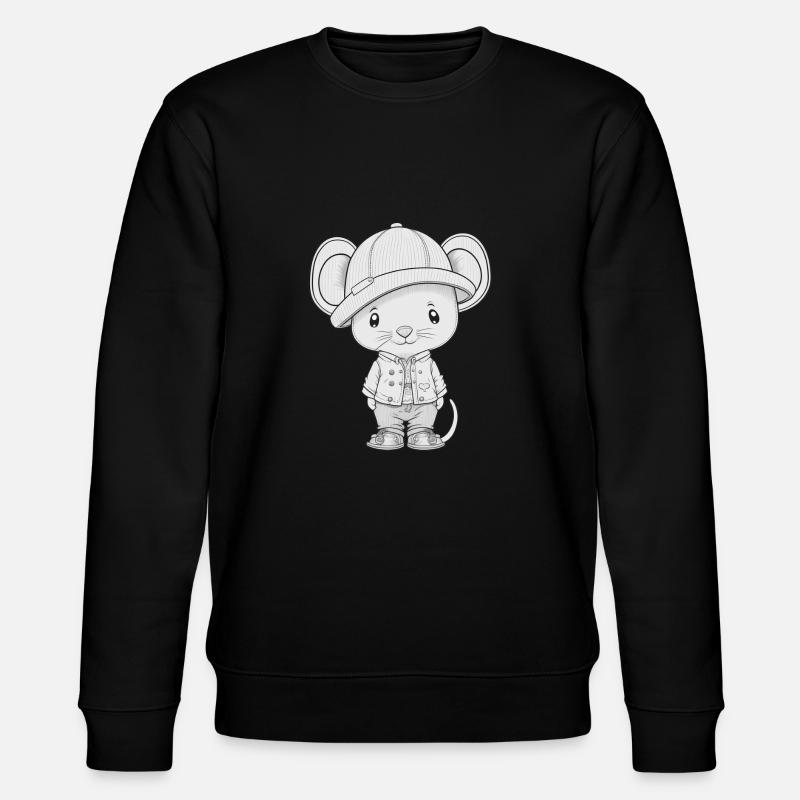 Souris élégante - Urban Cutie - Sweat bio CHANGER Stanley/Stella Unisexe - noir