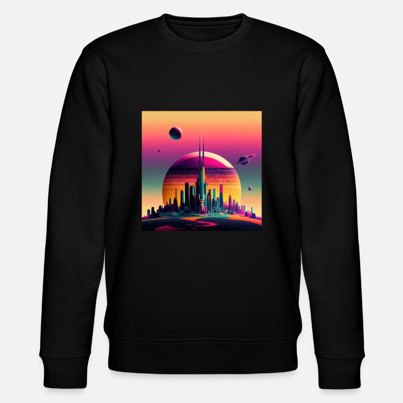 Colonisation de Saturne - Sweat bio CHANGER Stanley/Stella Unisexe - noir