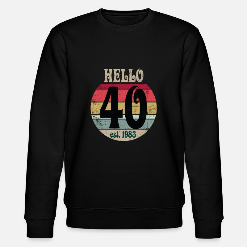 Millésime 1983 - Sweat bio CHANGER Stanley/Stella Unisexe - noir