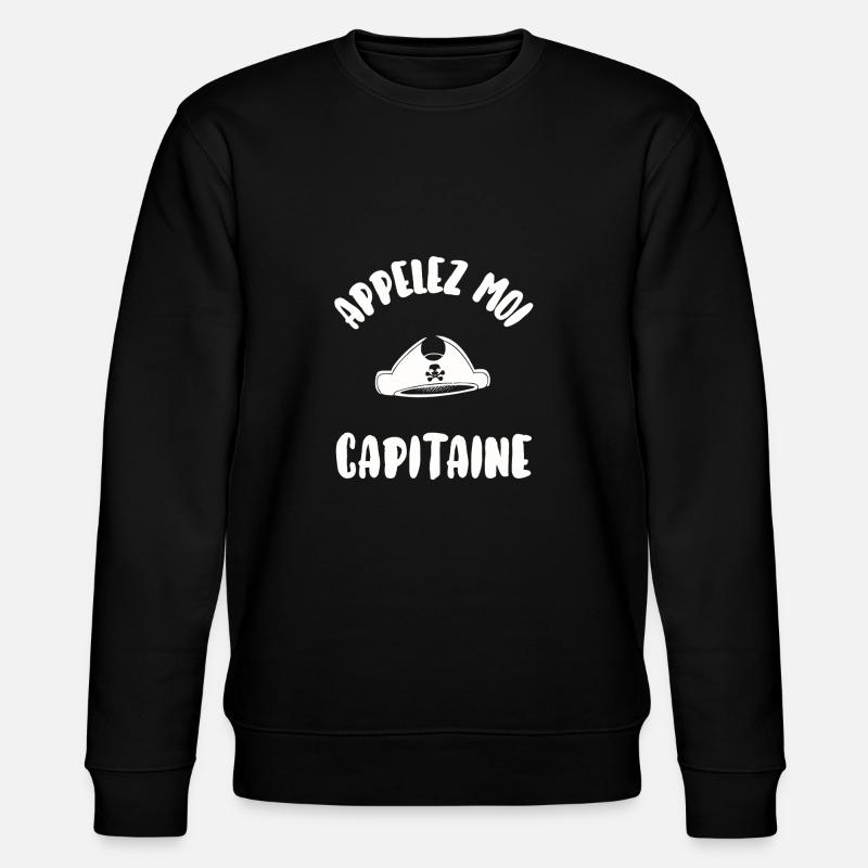 Appelez moi capitaine - Sweat bio CHANGER Stanley/Stella Unisexe - noir