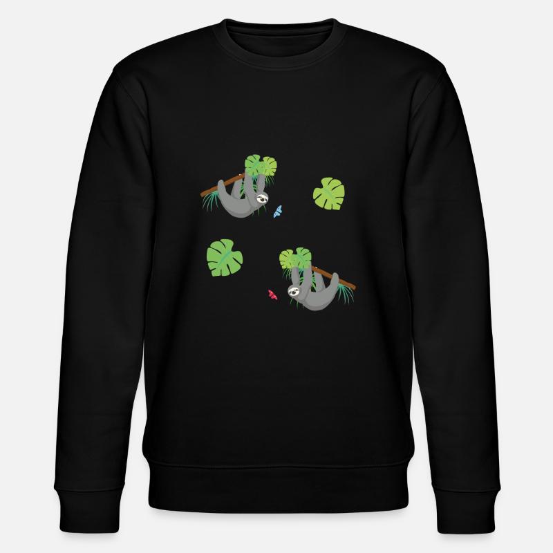 Sloths - Stanley/Stella CHANGER Unisex Organic Sweatshirt - black