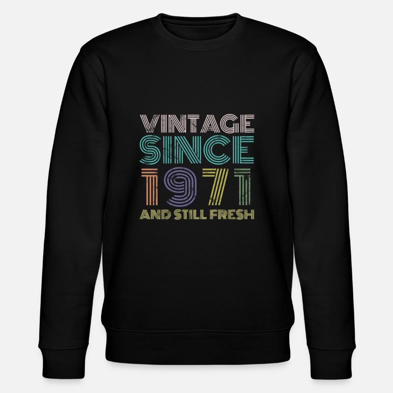Fresh since 1971 - Stanley/Stella Unisex Bio-Sweatshirt CHANGER  - Schwarz