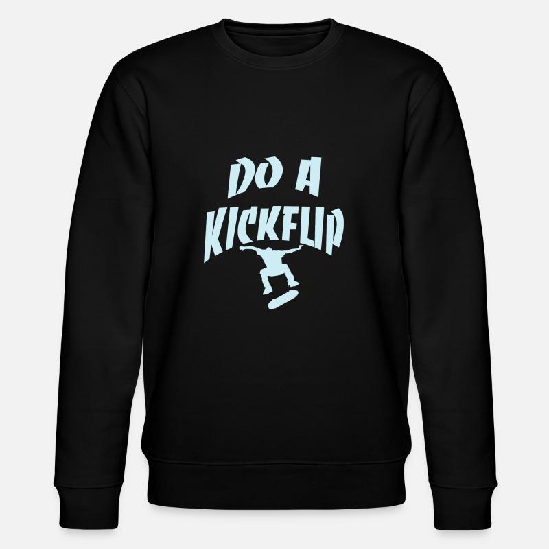 Machen Sie einen Kickflip Blue - Stanley/Stella Unisex Bio-Sweatshirt CHANGER  - Schwarz