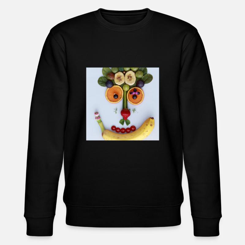 Veganes Kuhgesicht - Stanley/Stella Unisex Bio-Sweatshirt CHANGER  - Schwarz