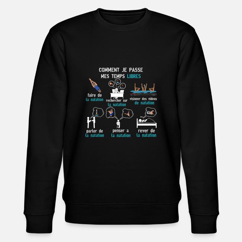 temps libre natation cadeau natation - Sweat bio CHANGER Stanley/Stella Unisexe - noir