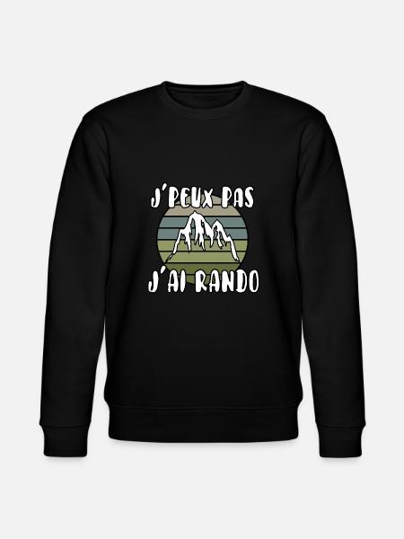 J’peux pas j’ai rando - Sweat bio CHANGER Stanley/Stella Unisexe - noir
