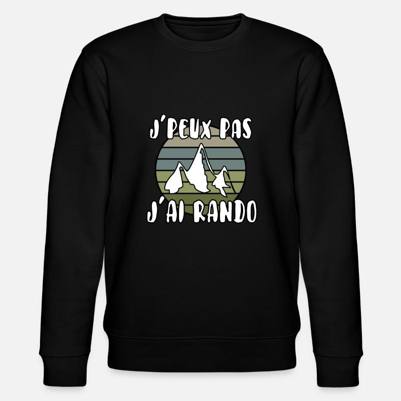 J’peux pas j’ai rando - Sweat bio CHANGER Stanley/Stella Unisexe - noir