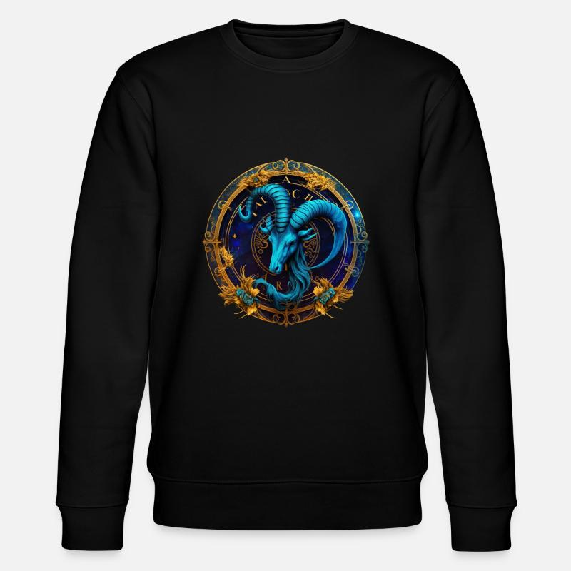 Capricorn - Stanley/Stella Unisex Bio-Sweatshirt CHANGER  - Schwarz