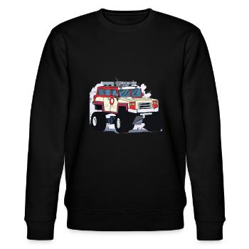 4X4 komplett ausgestattet - Stanley/Stella Unisex Bio-Sweatshirt CHANGER  - Schwarz - Vorne - Nik (191cm) & Marisol (170cm)