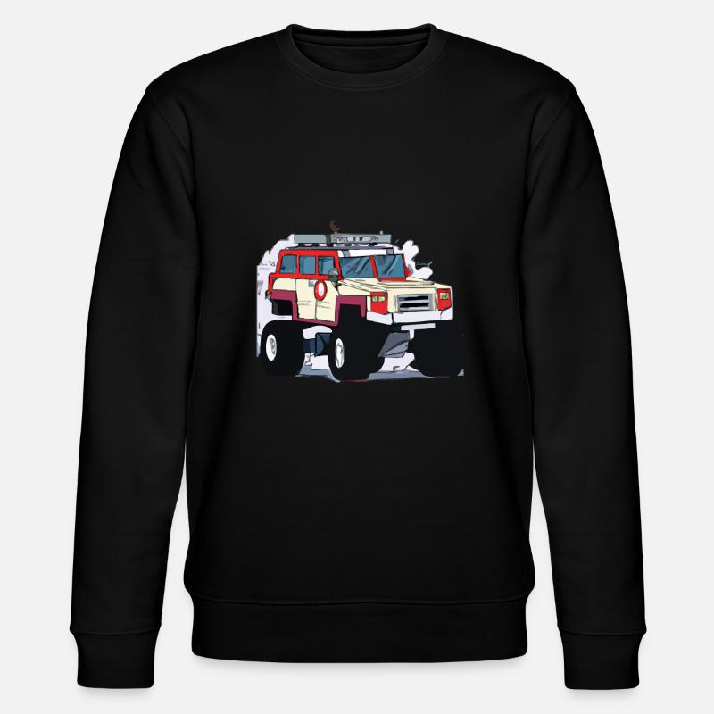 4X4 komplett ausgestattet - Stanley/Stella Unisex Bio-Sweatshirt CHANGER  - Schwarz