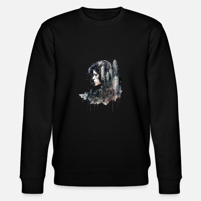 Anime No19 - Stanley/Stella Unisex Bio-Sweatshirt CHANGER  - Schwarz
