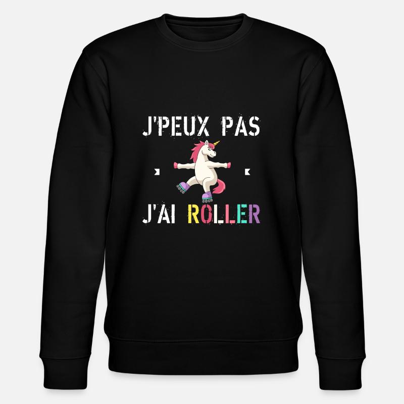 J'Peux Pas J'Ai Roller - Sweat bio CHANGER Stanley/Stella Unisexe - noir