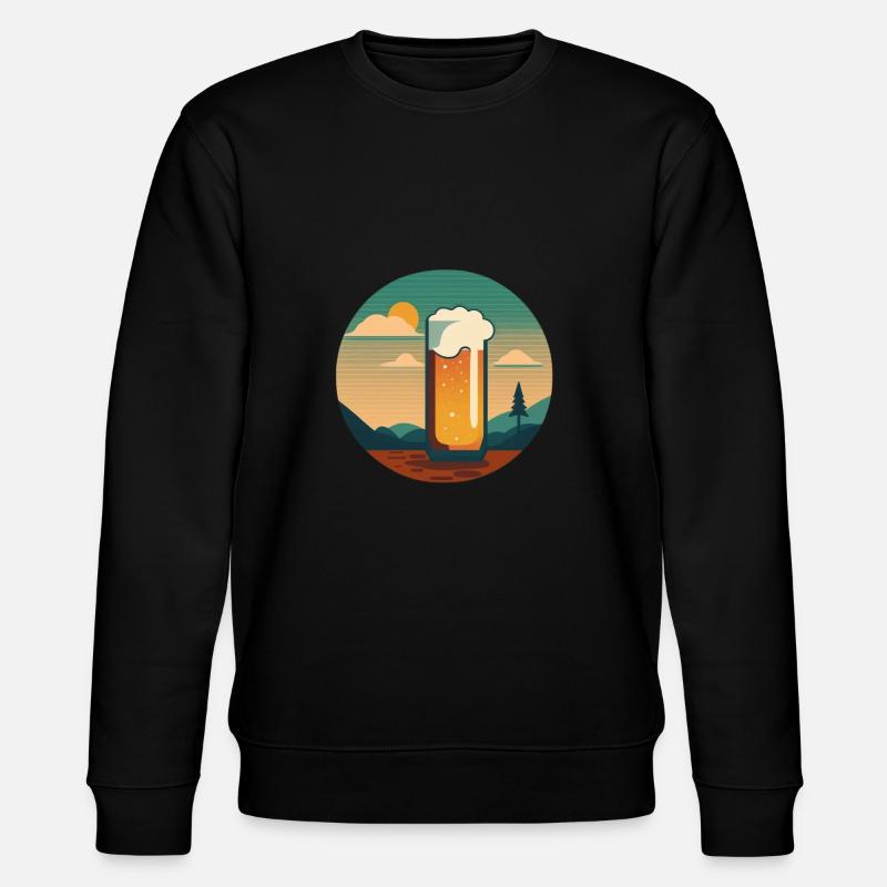 Paysage de la bière - Sweat bio CHANGER Stanley/Stella Unisexe - noir