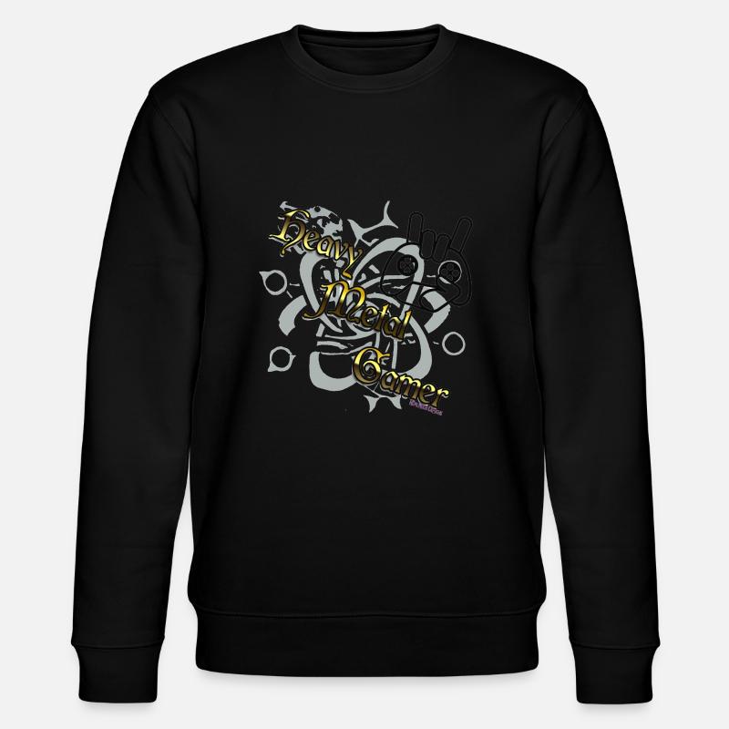 HeavyMetalGamer - Stanley/Stella Unisex Bio-Sweatshirt CHANGER  - Schwarz