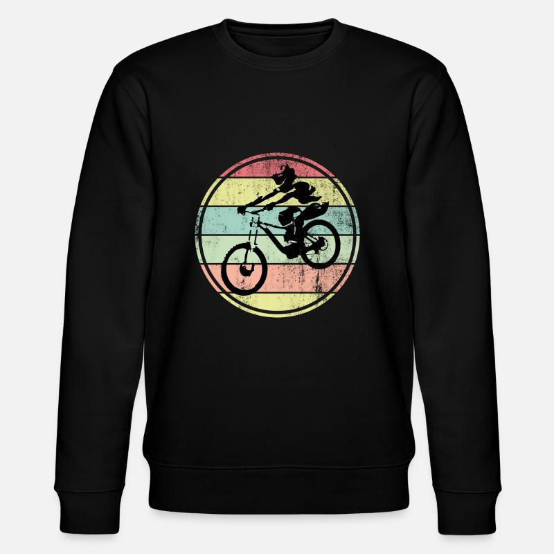Downhill Mountainbike - Stanley/Stella Unisex Bio-Sweatshirt CHANGER  - Schwarz