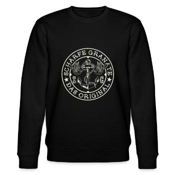 Scharfe Granate Markenlogo - Stanley/Stella Unisex Bio-Sweatshirt CHANGER  - Schwarz - Vorne - Nik (191cm) & Marisol (170cm)