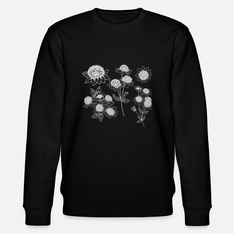 Astrantia maxima Blütengruppe - Stanley/Stella Unisex Bio-Sweatshirt CHANGER  - Schwarz