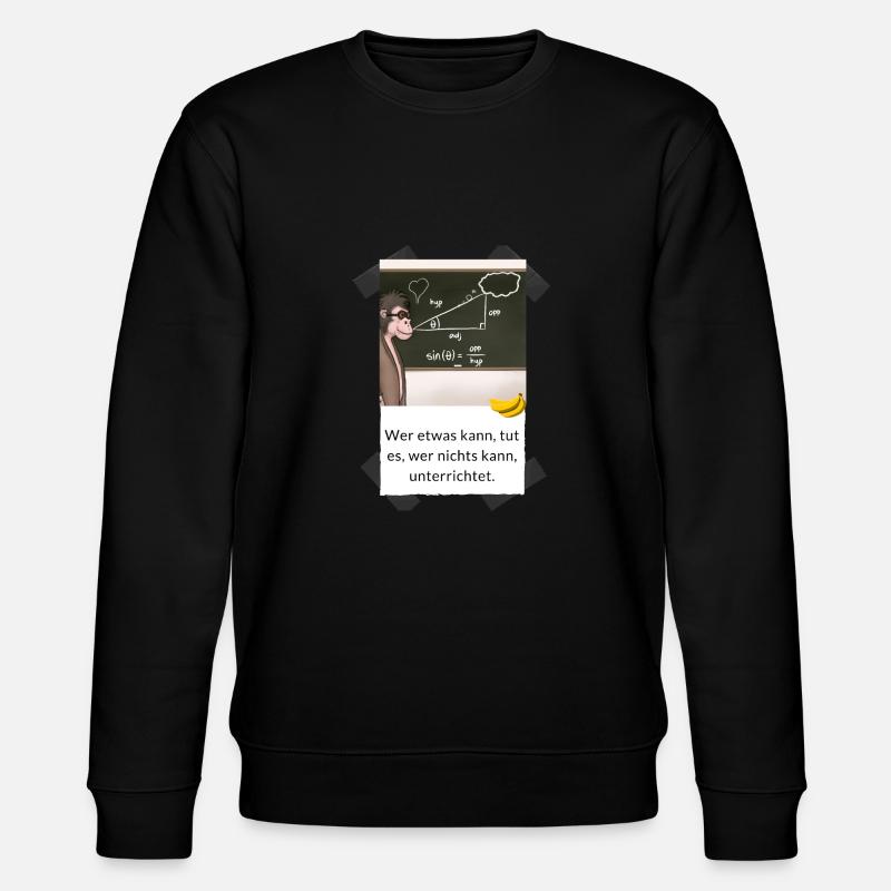 Leher witz schüler witz - Stanley/Stella Unisex Bio-Sweatshirt CHANGER  - Schwarz