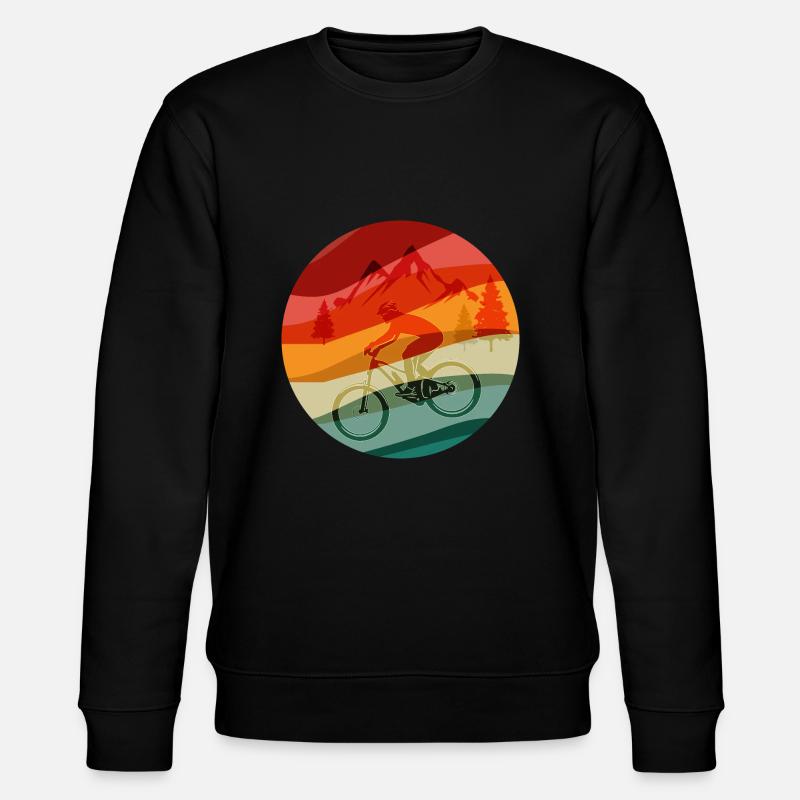 MTB Retro Design - Stanley/Stella Unisex Bio-Sweatshirt CHANGER  - Schwarz
