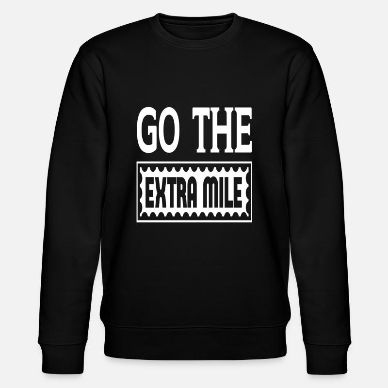 Go The Extra Mile - Stanley/Stella Unisex Bio-Sweatshirt CHANGER  - Schwarz