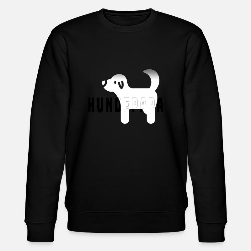 Hundepapa - Stanley/Stella Unisex Bio-Sweatshirt CHANGER  - Schwarz