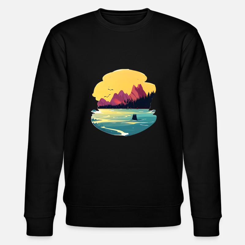 Germany nature 2 - Stanley/Stella CHANGER Unisex Organic Sweatshirt - black