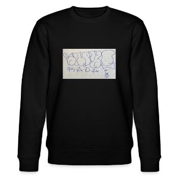 Geburtstagsgeschenk für Raphi (Graffiti Throw Up) - Stanley/Stella Unisex Bio-Sweatshirt CHANGER  - Schwarz - Vorne - Nik (191cm) & Marisol (170cm)