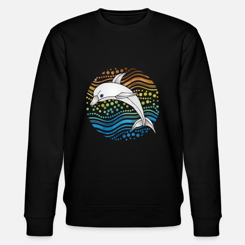 Delfin - Stanley/Stella Unisex Bio-Sweatshirt CHANGER  - Schwarz