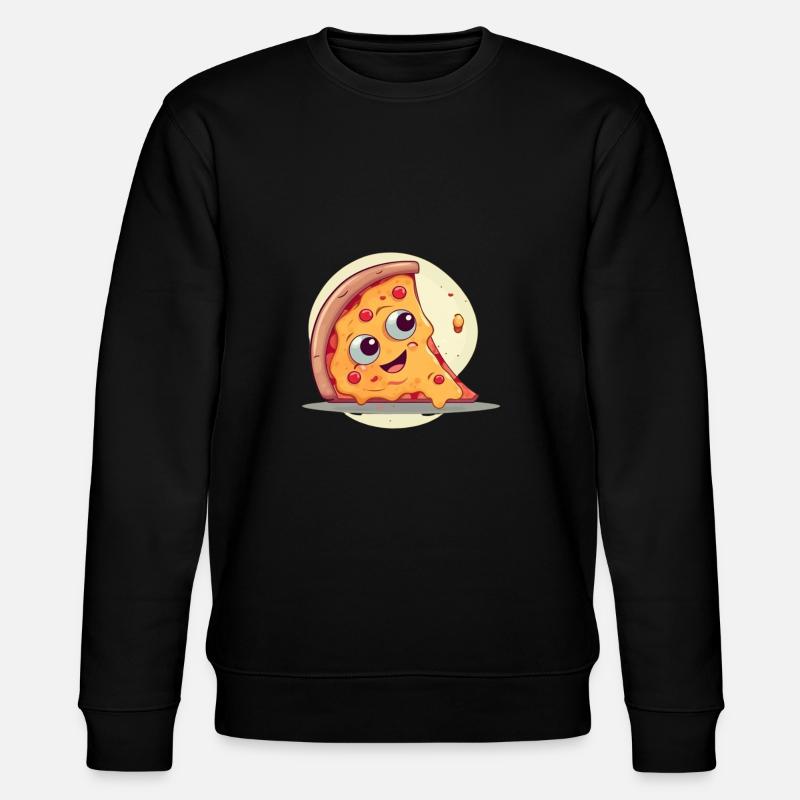 HappyPizzSlice - ThePizzfather - Stanley/Stella Unisex Bio-Sweatshirt CHANGER  - Schwarz